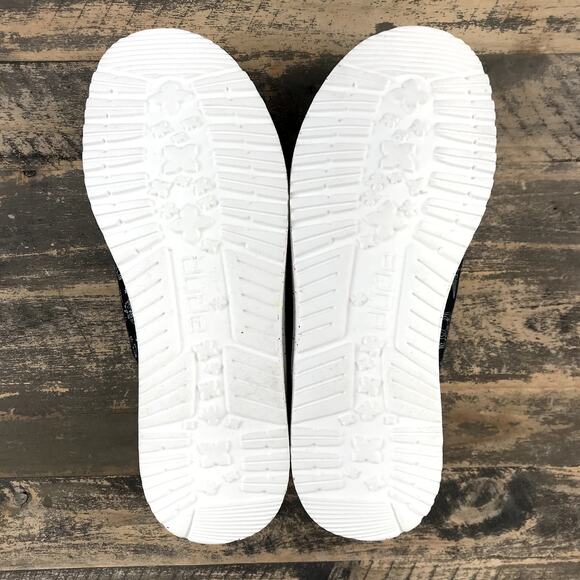 HEY DUDE Wendy Youth Girl Unicorn Black Shoes Y4 Kidcore Vacation Travel NWT - Picture 9 of 13